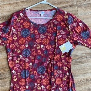 LuLaRoe Julia dress 3XL NWT